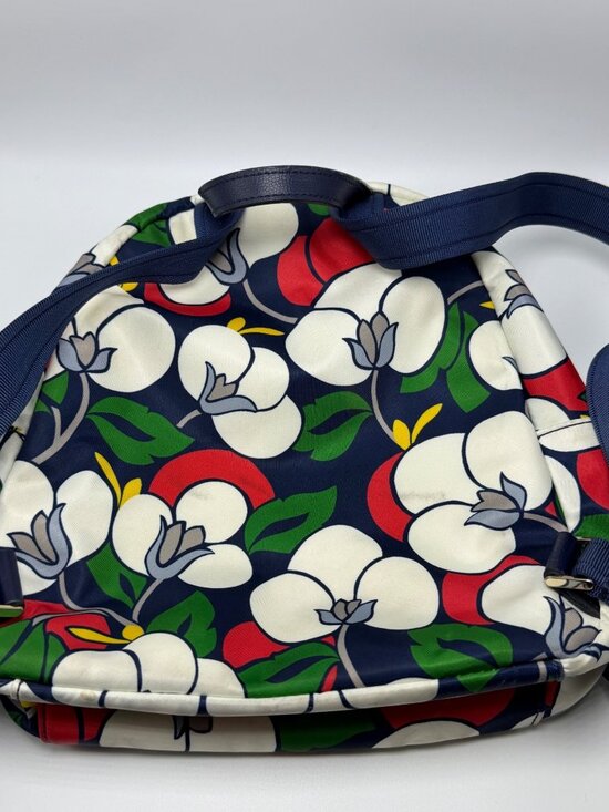 Kate Spade Floral Nylon Mini Backpack Navy/Red/White Multi-Color main image 9
